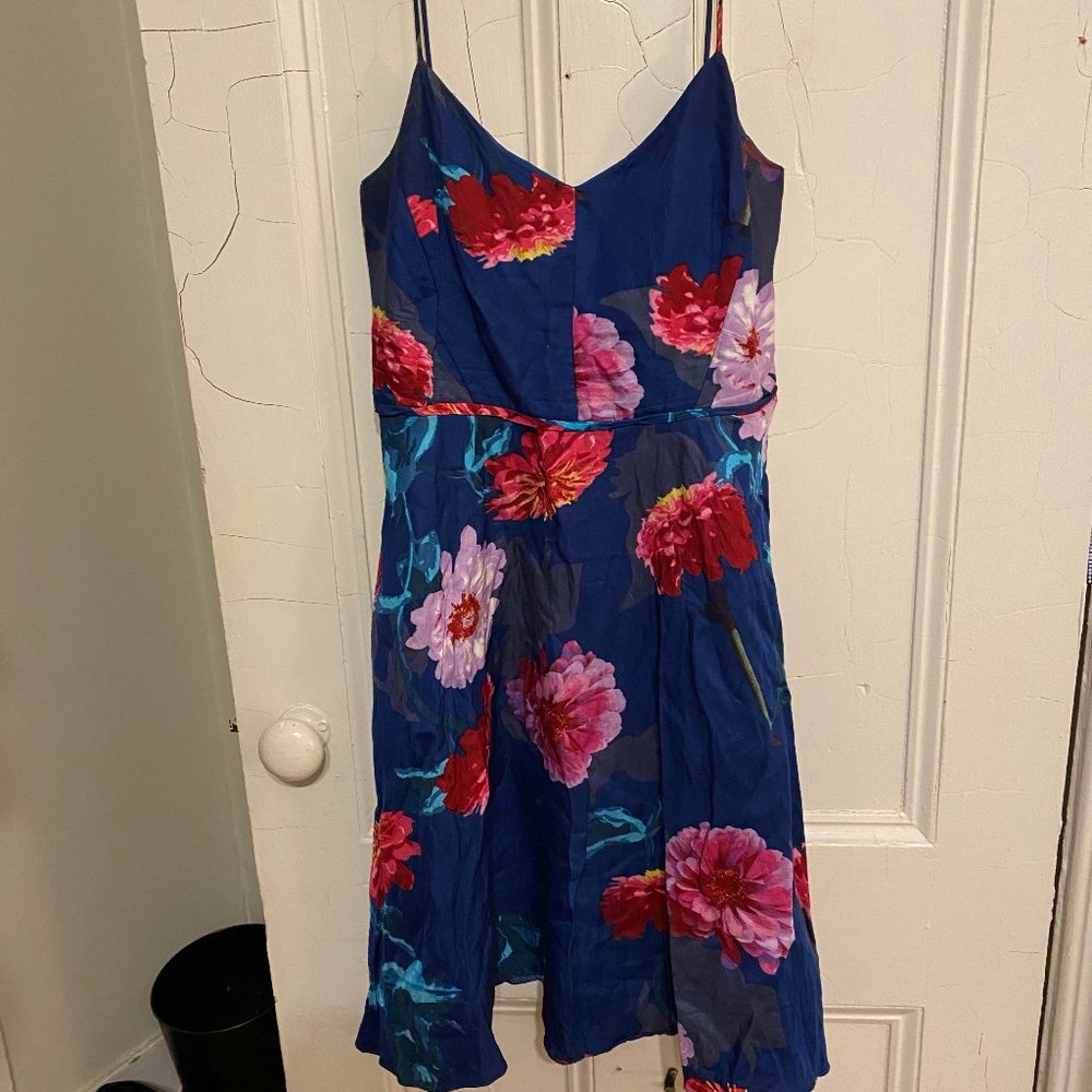 Navy Floral Banana Republic Dress *Size 8*